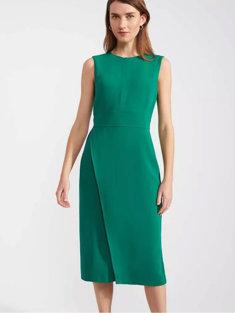 HOBBS Maura Sleeveless Dress Green Size 4 NWT